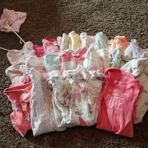Baby girl sleepers